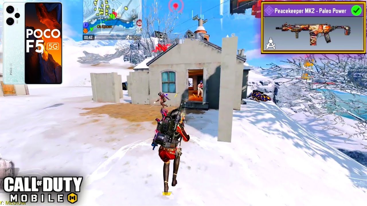 Poco F5 | Call Of Duty Mobile | Best Peacekeeper MK2 Gunsmith For BR + Gameplay (No Commentary)