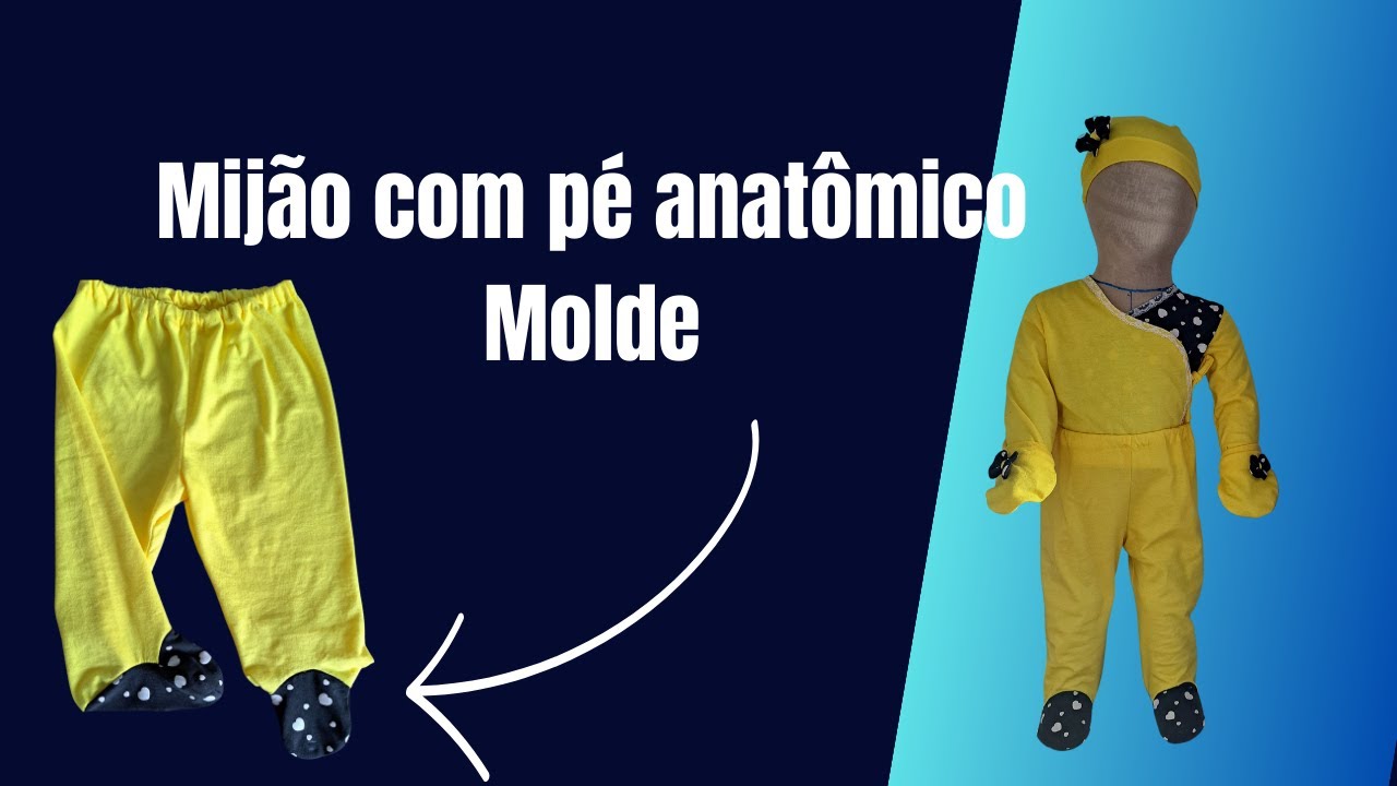Mijão com pé anatômico molde /Gláds Bandas, Costurandopano.com