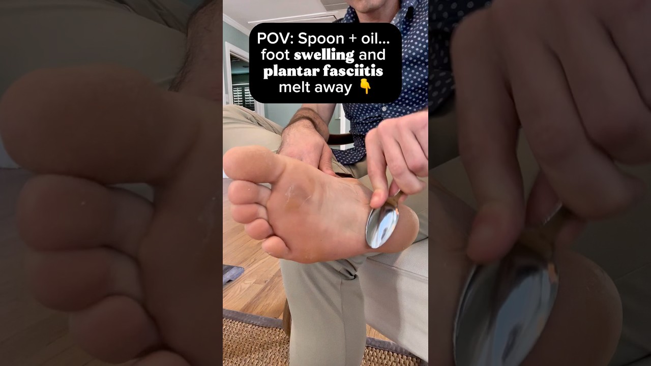 How to Fix Plantar Fasciitis 👣⚡ Nerve Pain Relief with a Spoon!