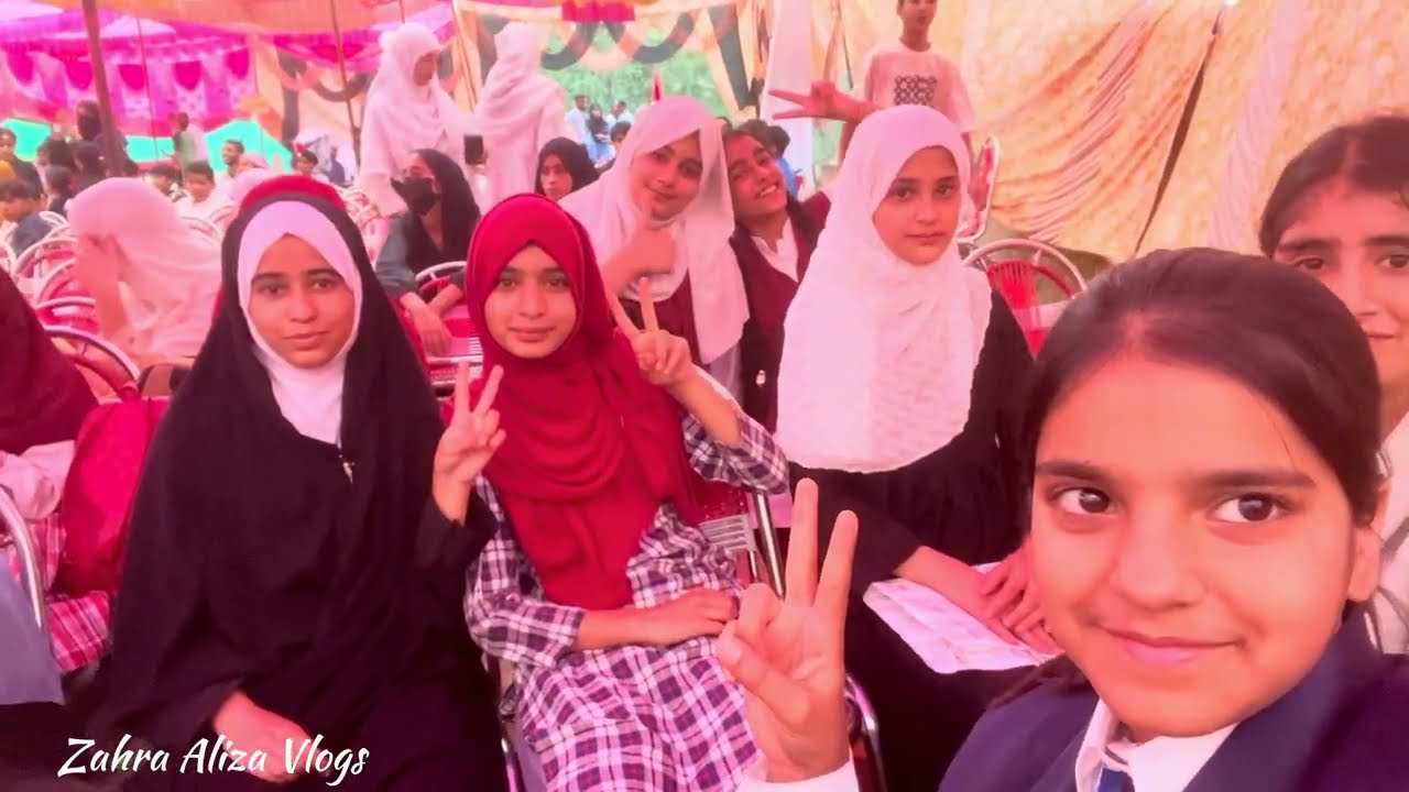Annual Day in school # maza aya friends ke sath 😎# hamari skit nhi hui 🥺 #minivlog  #zahraalizavlogs