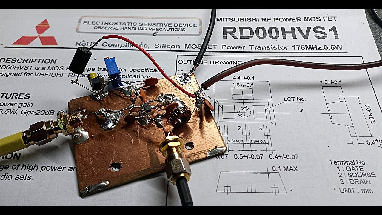 Short Test New Mosfet Driver HF-50-144 MHz QRP