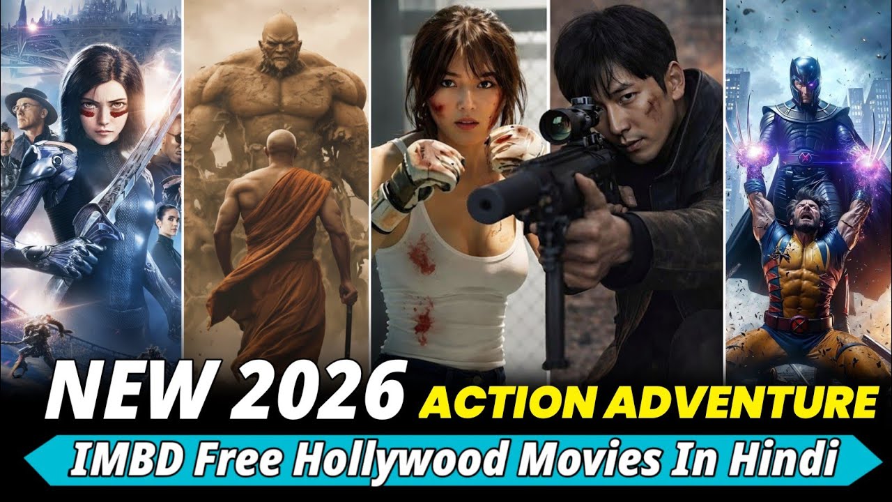 Top 10 New Hollywood  Action & Adventure Movies on Youtube In Dubbed Hindi 2026 |