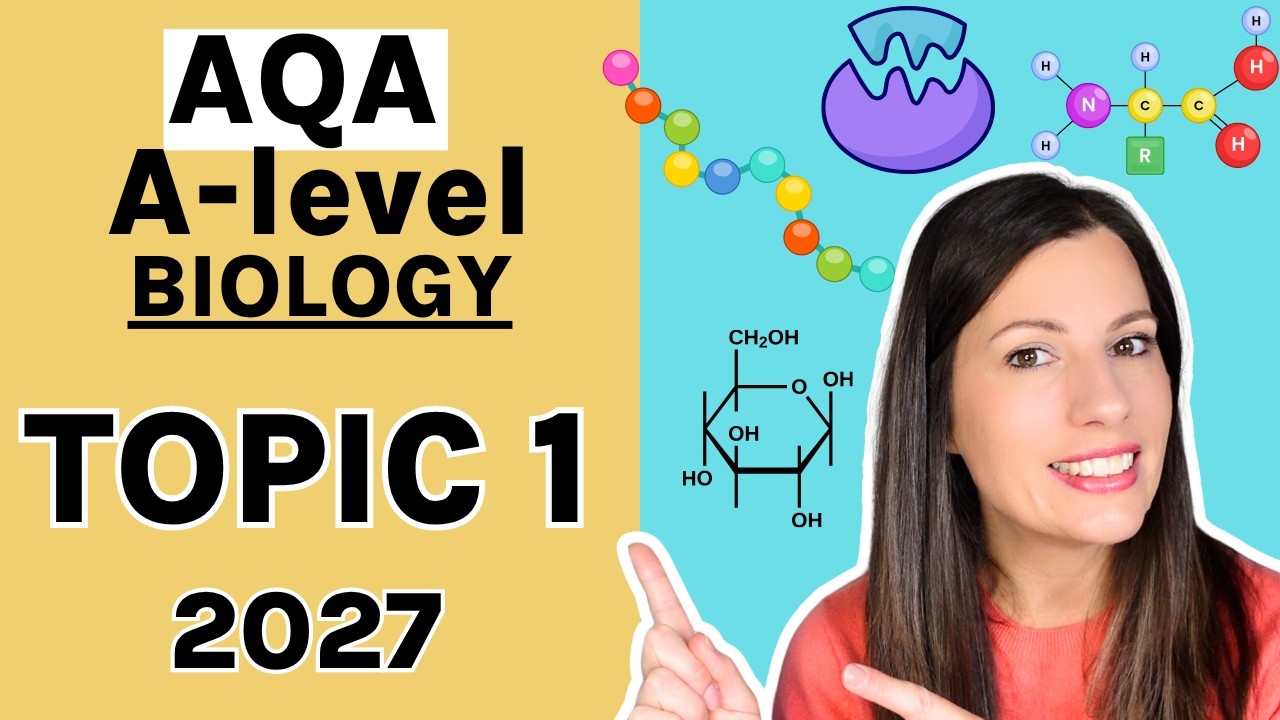 Learn the ENITRE Topic in 1 hour! AQA A level Biology entire TOPIC 1. Biological Molecules Revision
