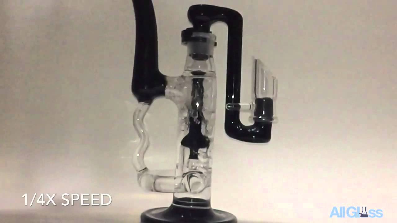Inception Perc Recycling Bubbler Oil Rig by Goldman Glass