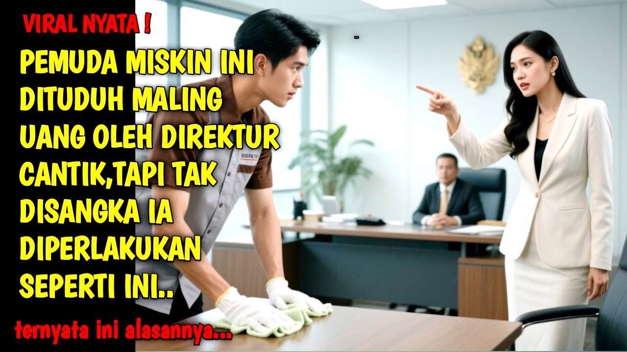 KISAH NYATA | PEMUDA MISKIN INI DIFITNAH MALING UANG OLEH DIREKTUR CANTIK, NAMUN TAKDIR BERKATA LAIN