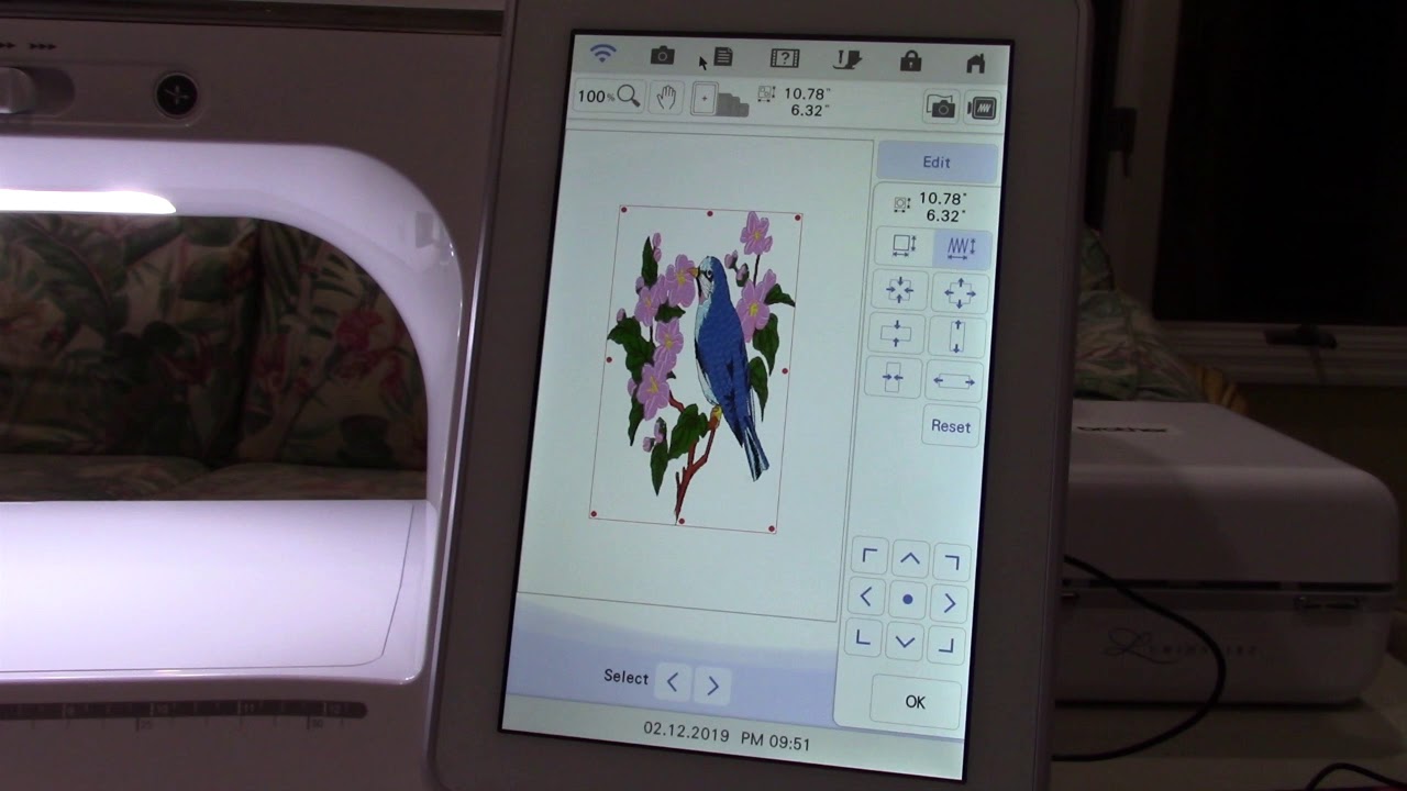 Luminaire Basic Embroidery Settings