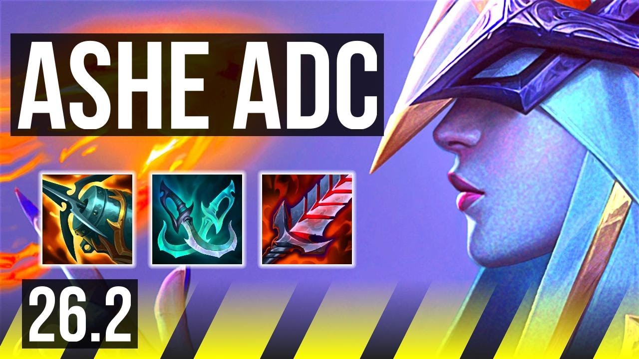 ASHE & Seraphine vs MEL & Senna (ADC) | Good KDA: 17/1/7 | KR Challenger | 26.2