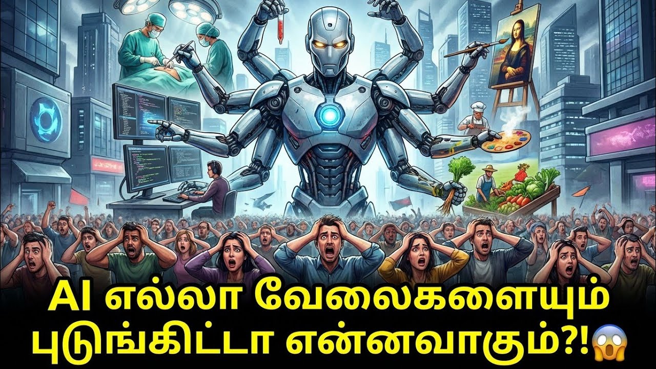 AI எல்லா வேலைகளையும் புடுங்கிட்டா என்ன ஆகும்? (What happens if AI takes ALL jobs?)