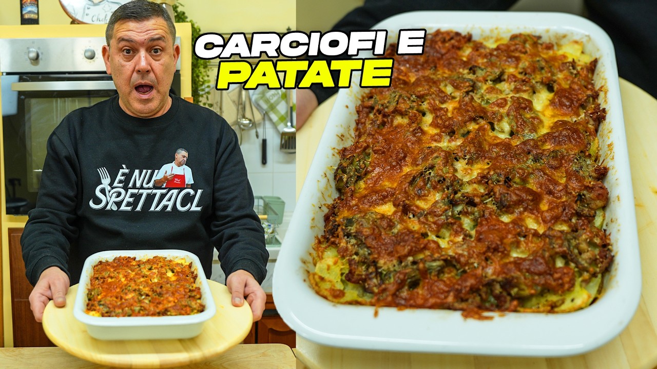 TORTA SALSICCIA, PATATE e CARCIOFI - Ricetta FACILE Senza Pasta Sfoglia