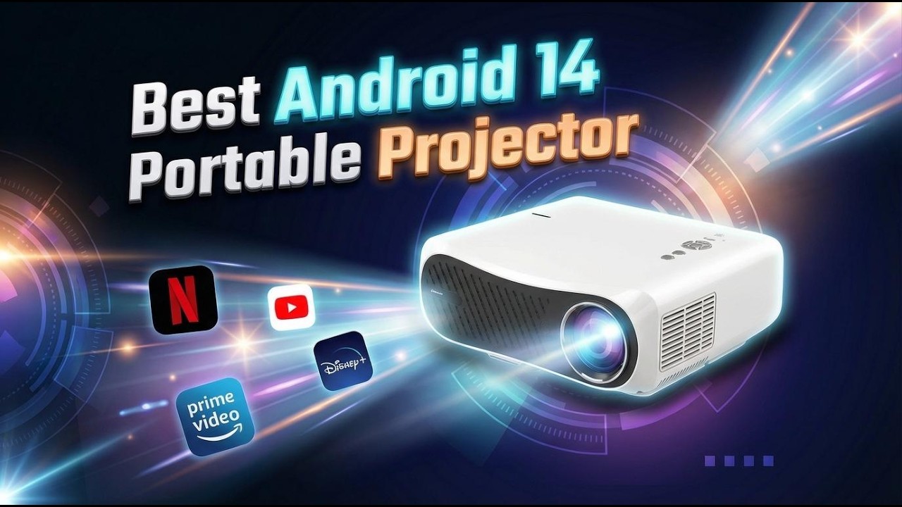 Лучший портативный проектор на Android 14 – умный большой экран