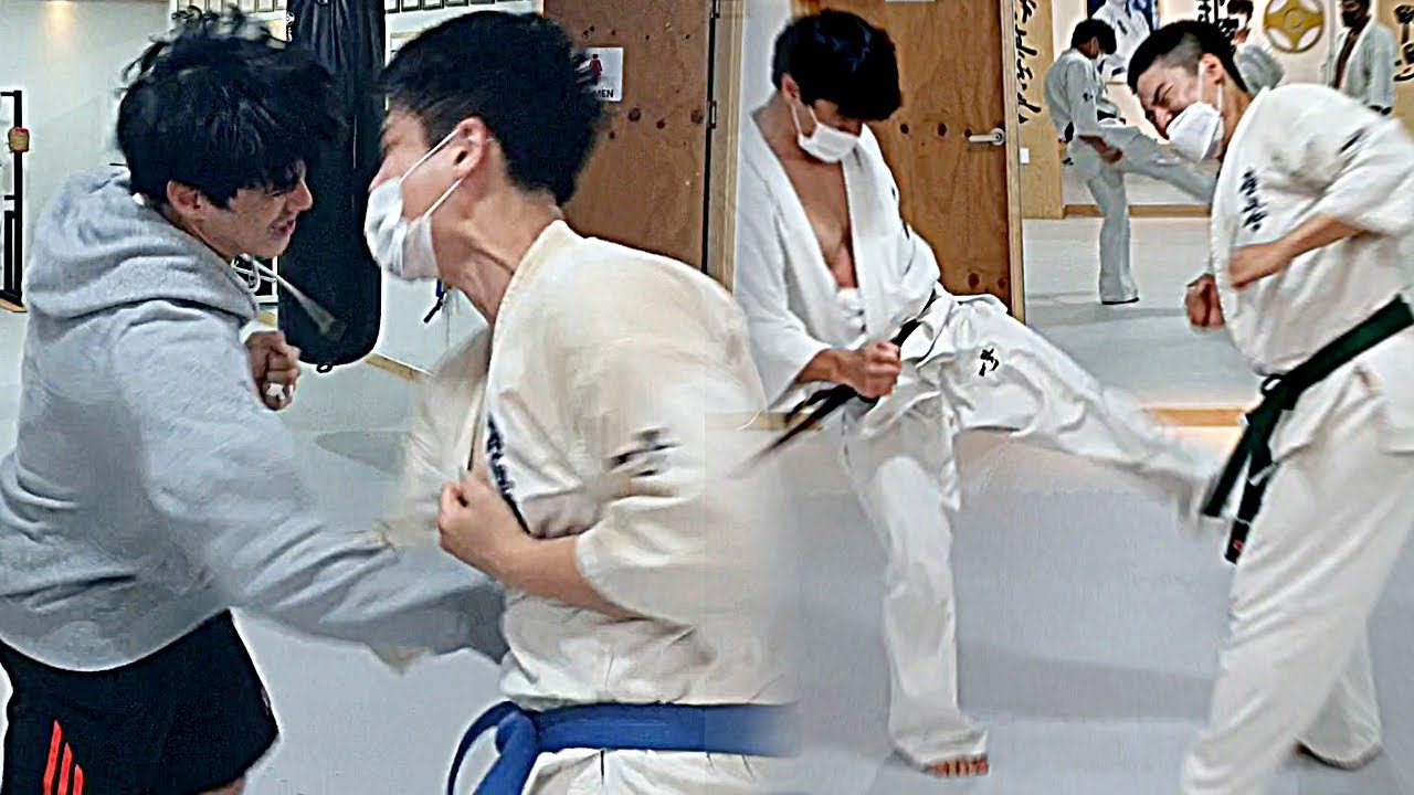 극진 트레이닝 맷집 - 명치 바깥대퇴 안대퇴  *따라하지마세요