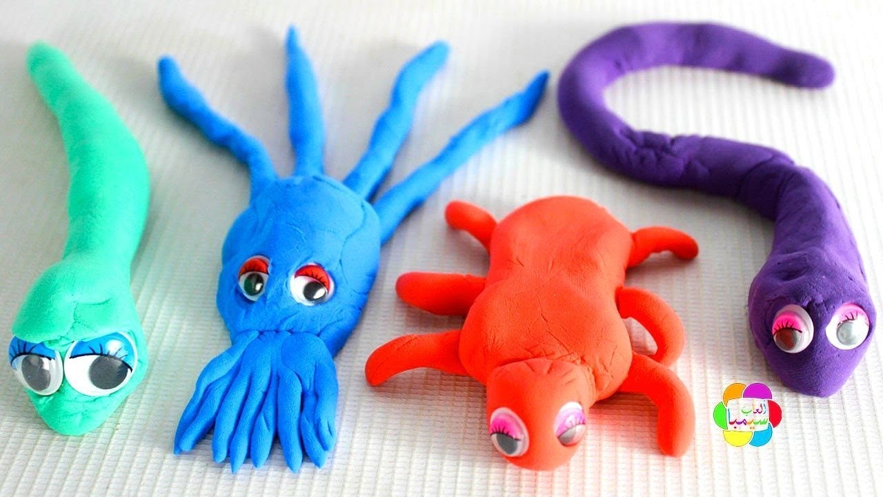 لعبة الحشرات الجديدة بالصلصال للاطفال العاب السلايم و الصلصال للبنات والاولاد play doh Insects toys