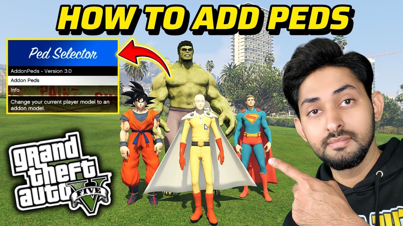 HOW TO ADD ANY PED IN GTA 5 OFFLINE STORY MODE | ADDONPEDS GTA 5 | GTA 5 MODS 2025 | HINDI/URDU