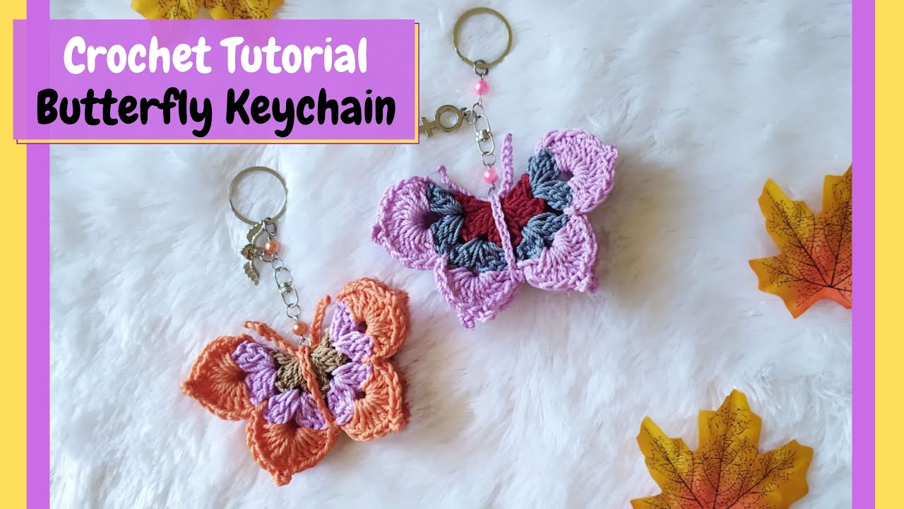 Butterfly Keychain - Easy Crochet Tutorial 2022