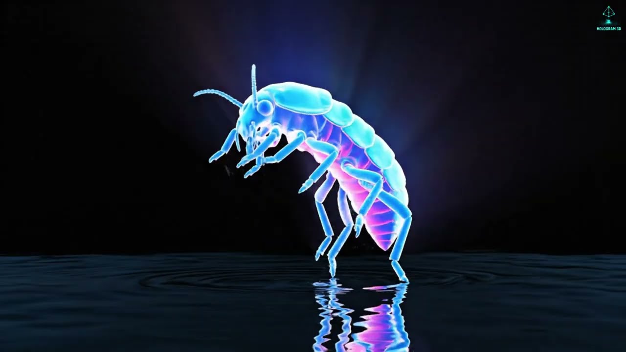 3D HOLOGRAM: ❄️ NEON ARCTIC CREATURES - RELAXING VIBES! 🌌