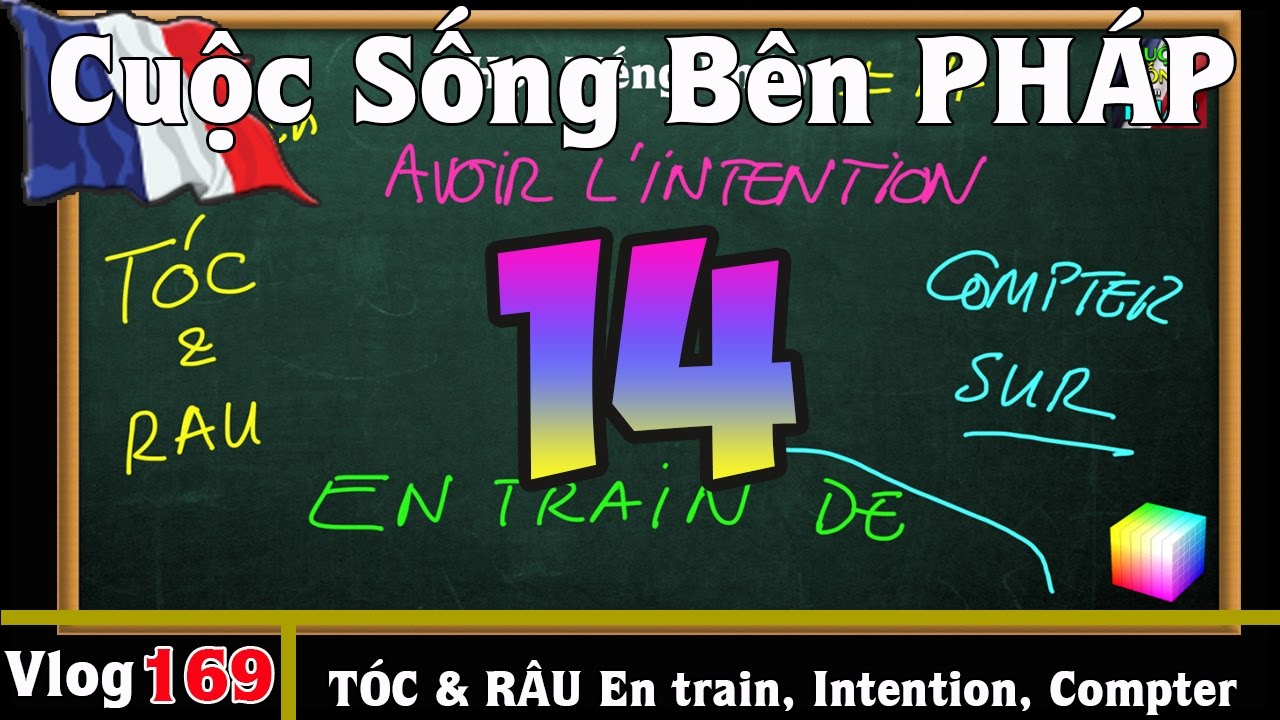 Học Tiếng Pháp # 14 : Tóc & Râu - EN TRAIN DE, INTENTION, COMPTER SUR - Cuộc Sống Bên PHÁP vlog 169