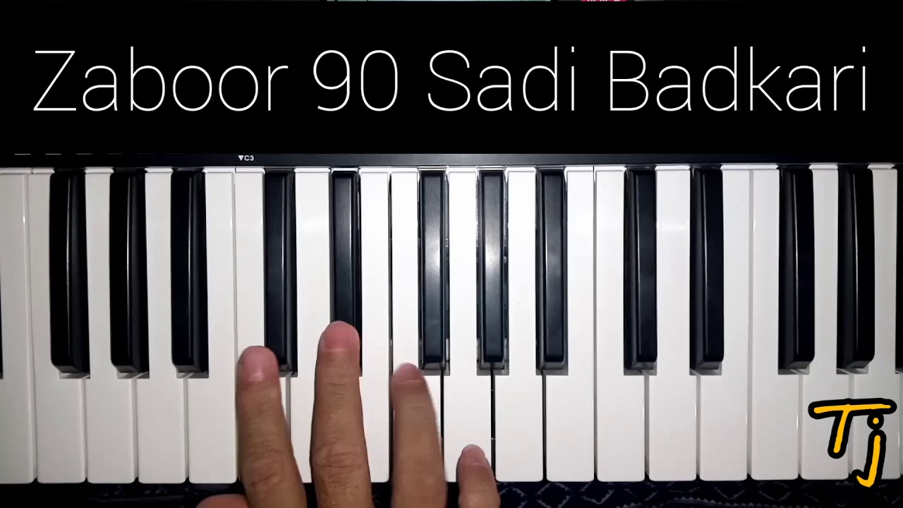 Zaboor 90 Sadi Badkari | Notation | Easy Harmonium Tutorial for Beginners | Tanveer John