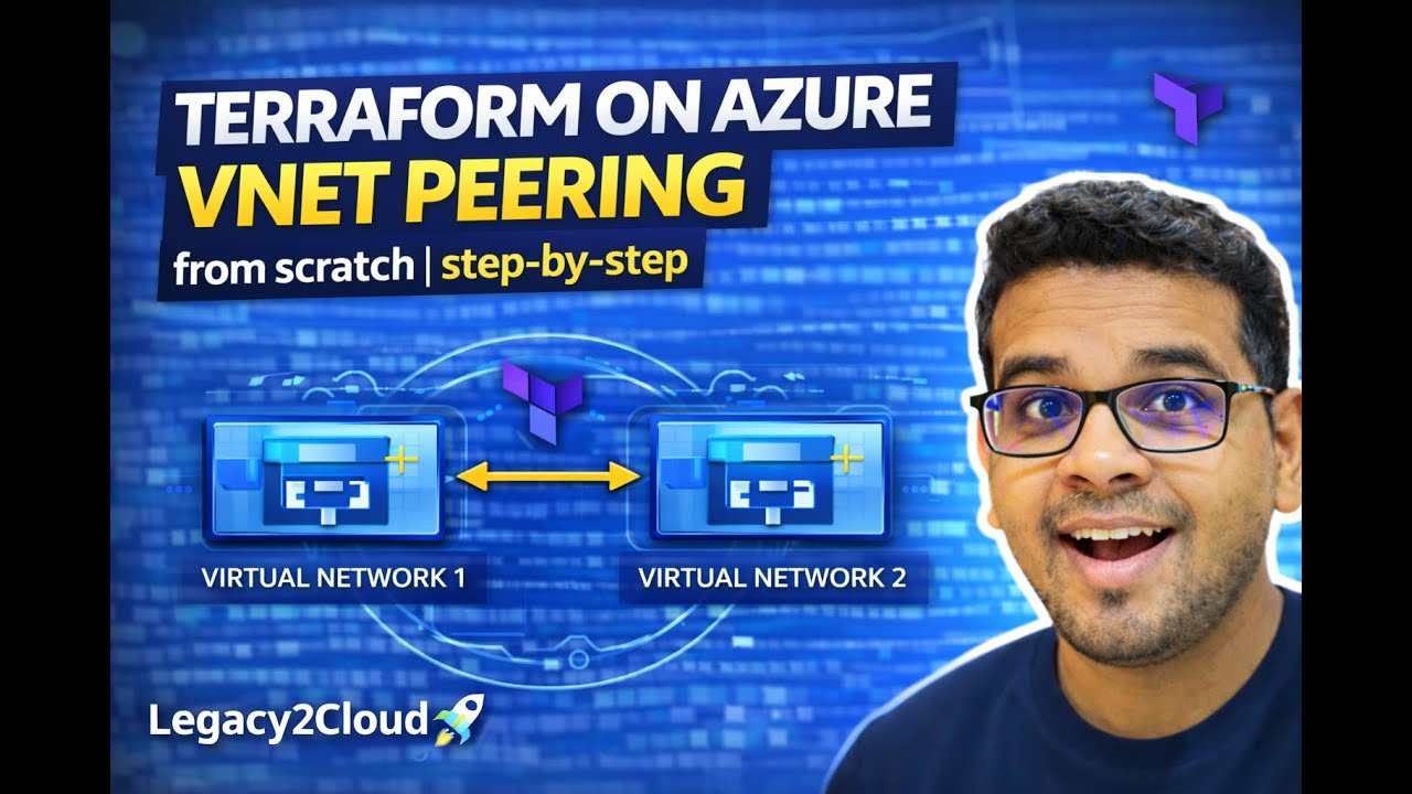 Terraform on Azure: Create 2 Virtual Networks & VNet Peering from Scratch | Step-by-Step