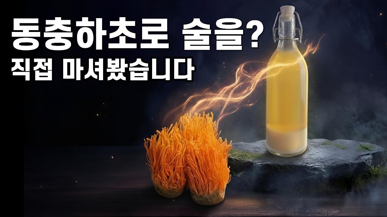 동충하초를 술로 만들면 어떤 맛일까? 직접 빚어서 마셔봤습니다