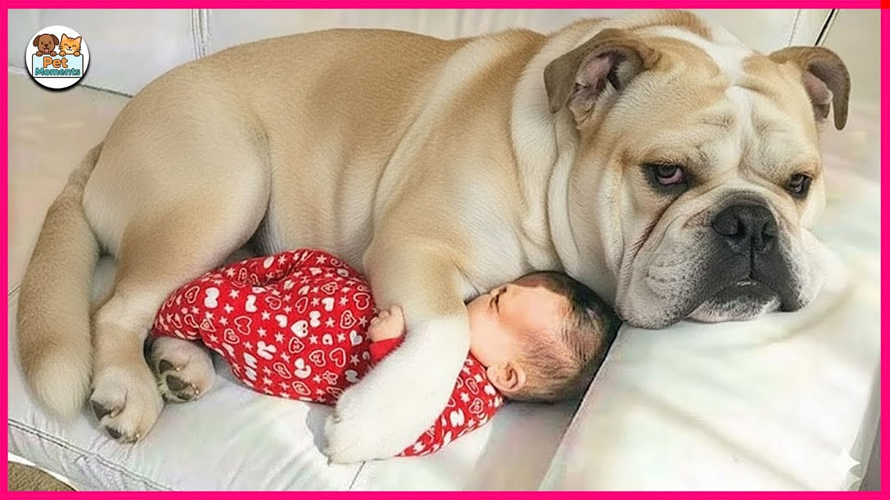 When Big Dogs Take Over Babysitting — The Adorable Results Will Make You Laugh