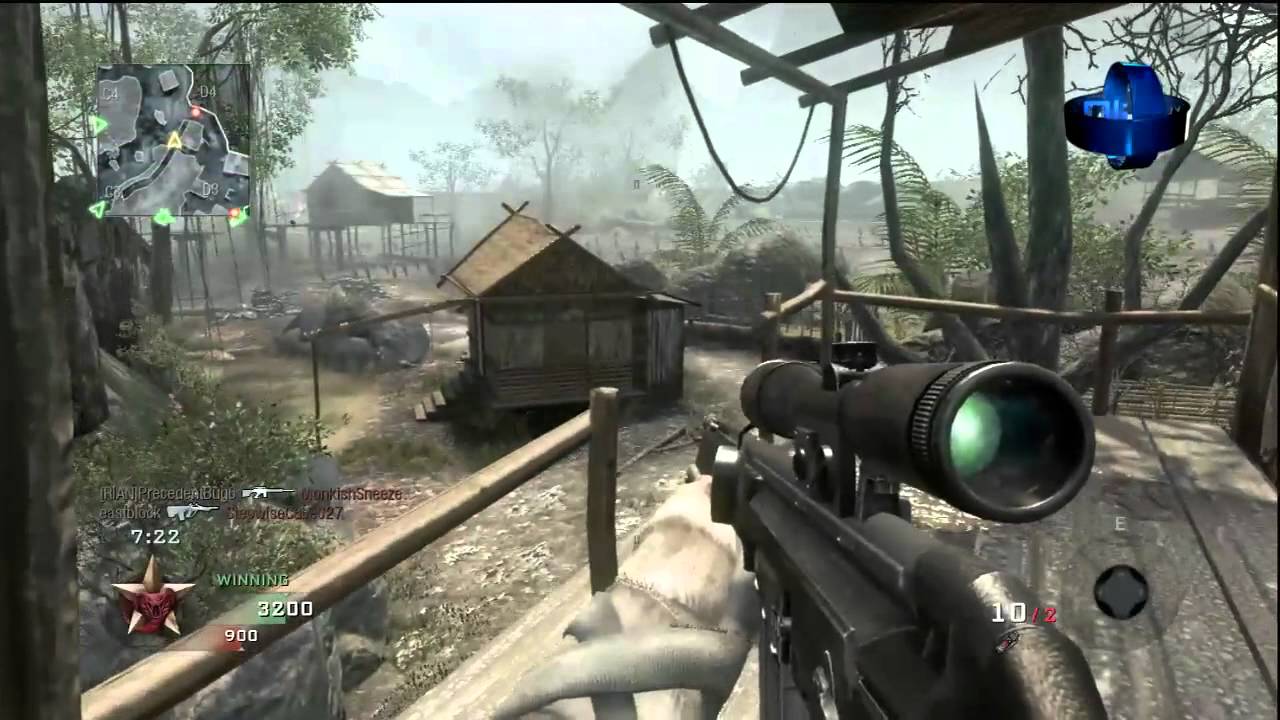 Call of Duty: Black Ops - Sniping PSG1 Gameplay - Charity Gaming event!