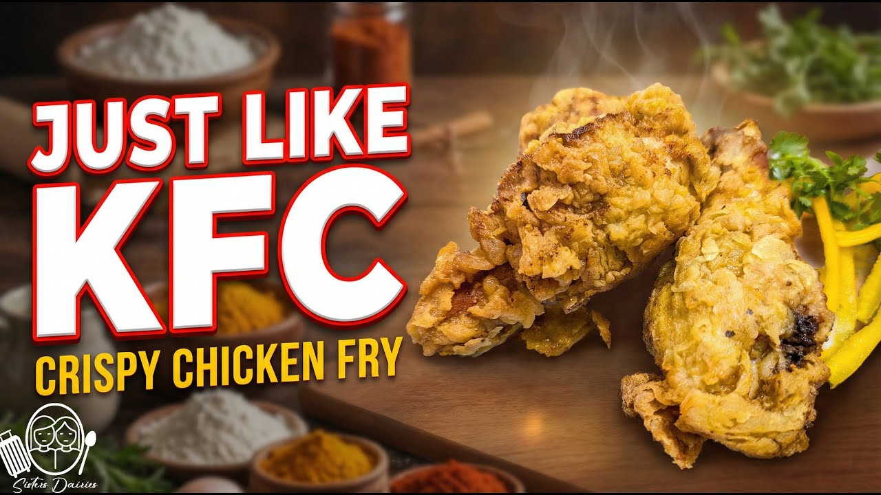 KFC Style Chicken Fry at Home Crispy & Juicy Recipe