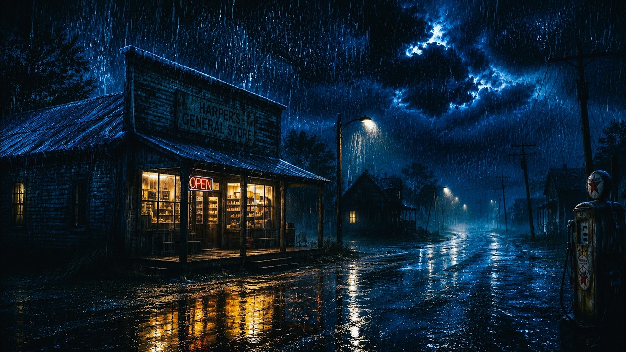 Sleep Deeply with Heavy Rain on Old City | ASMR Rain Sounds