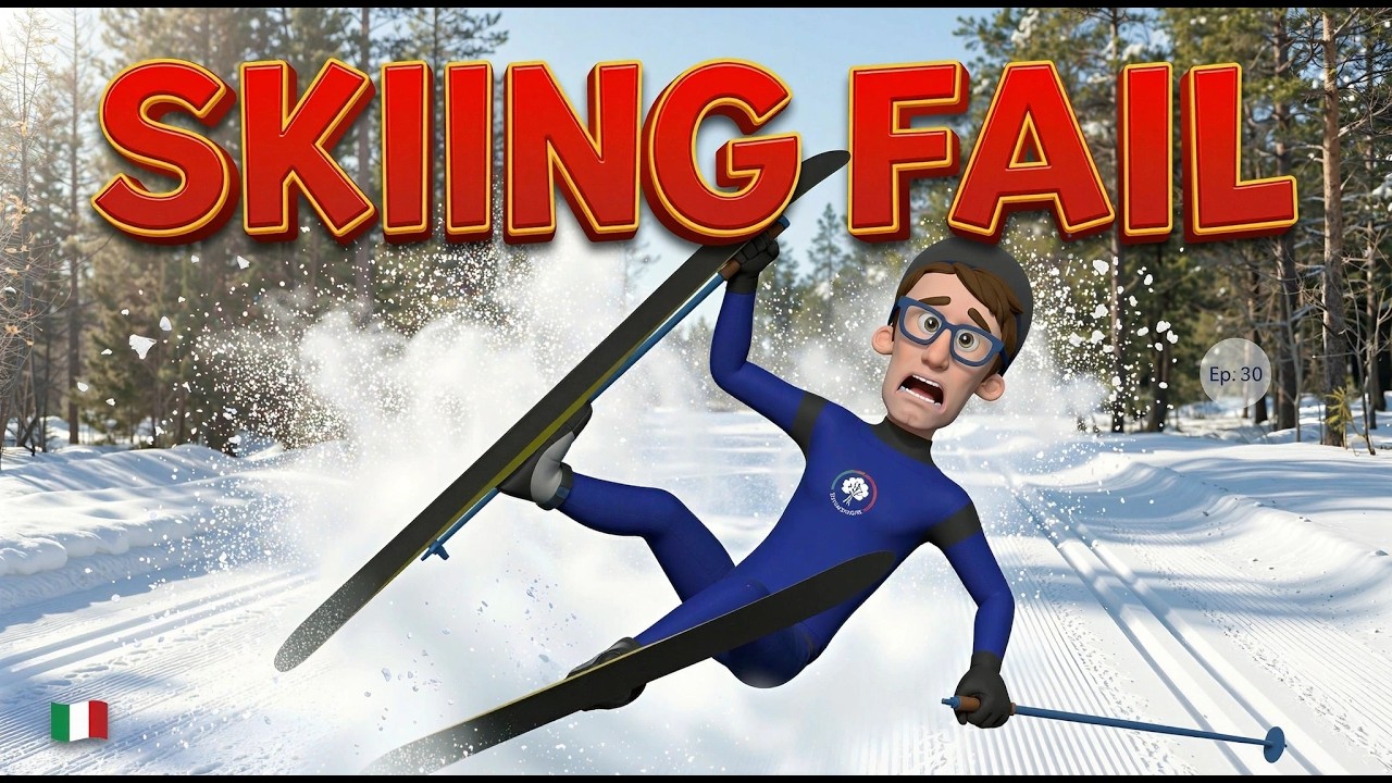 🇮🇹 Improve Your Italian Listening: A SIMPLE STORY ABOUT SKIING | Elementary A1-A2 🇮🇹