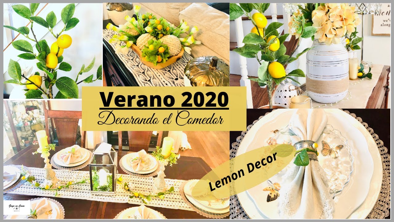 Como decorar el Comedor | Verano 2020 | Summer 2020 | Lemon Decor 🍋| DECOR IDEAS | How to | DIY
