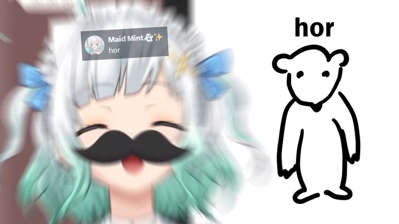 Mint dies laughing after accidentally making a bear standing emoji 【Maid Mint Fantome】