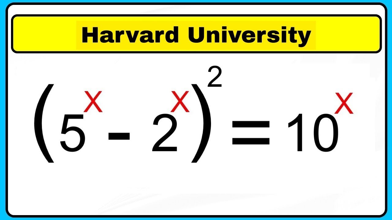 Harvard University Admission Test Olympiad | Nice Algebra Question Olympiad 