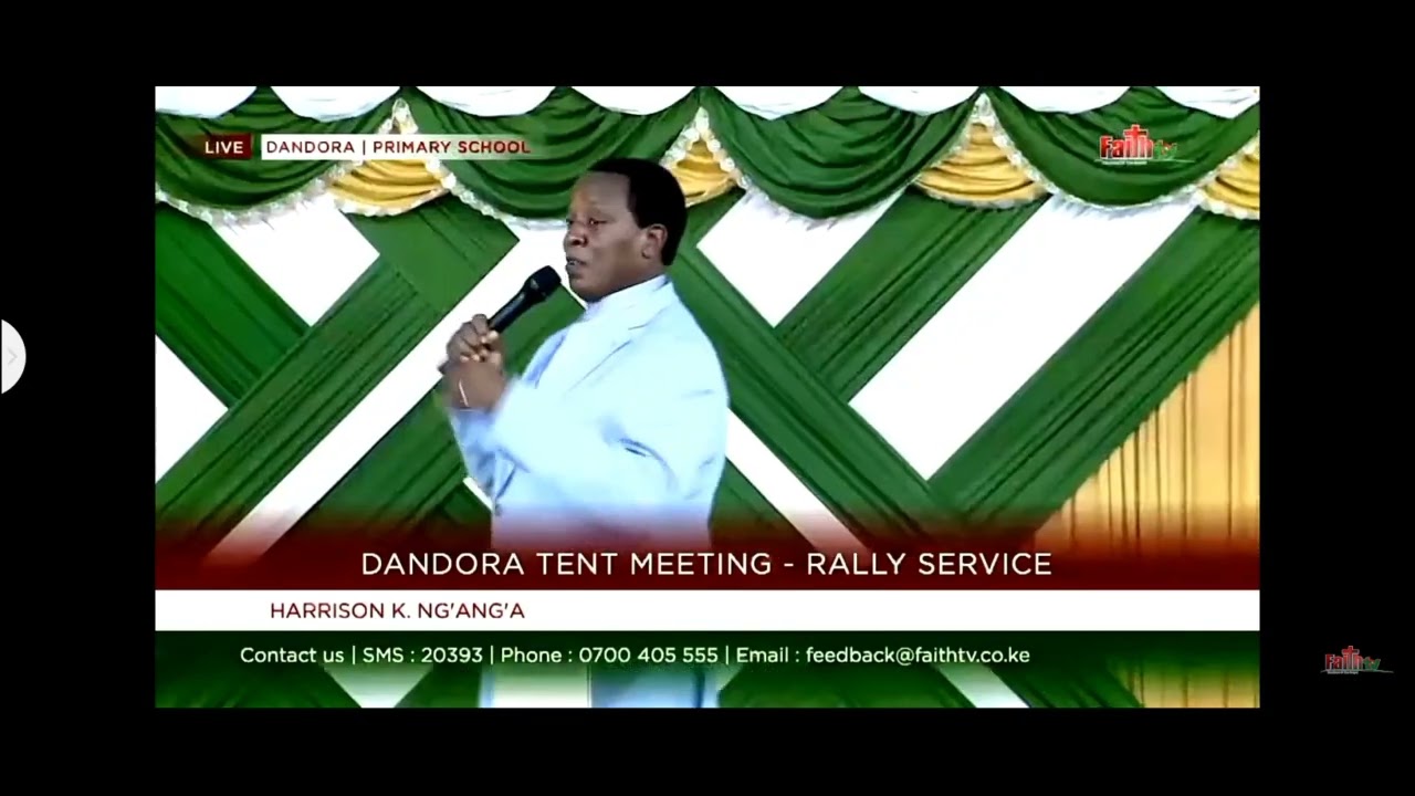 Dandora Tent meeting Sunday rally with -Arch Bishop Harrison Nganga