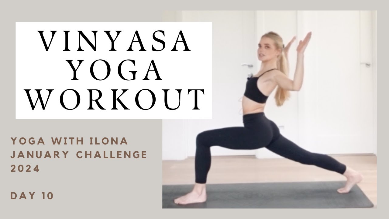 morning vinyasa yoga workout for energy, total body stretch, 20 min