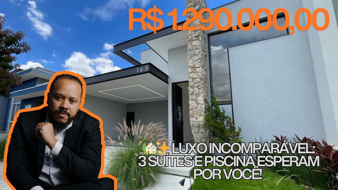 🏡✨ LUXO INCOMPARÁVEL: 3 SUÍTES E PISCINA ESPERAM POR VOCÊ!