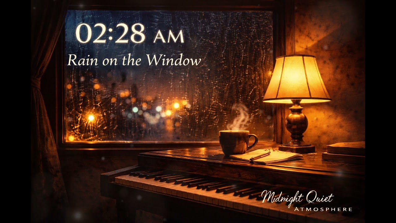 02:28 AM – Rain on the Window | Slow Cinematic Piano for Deep Thinking