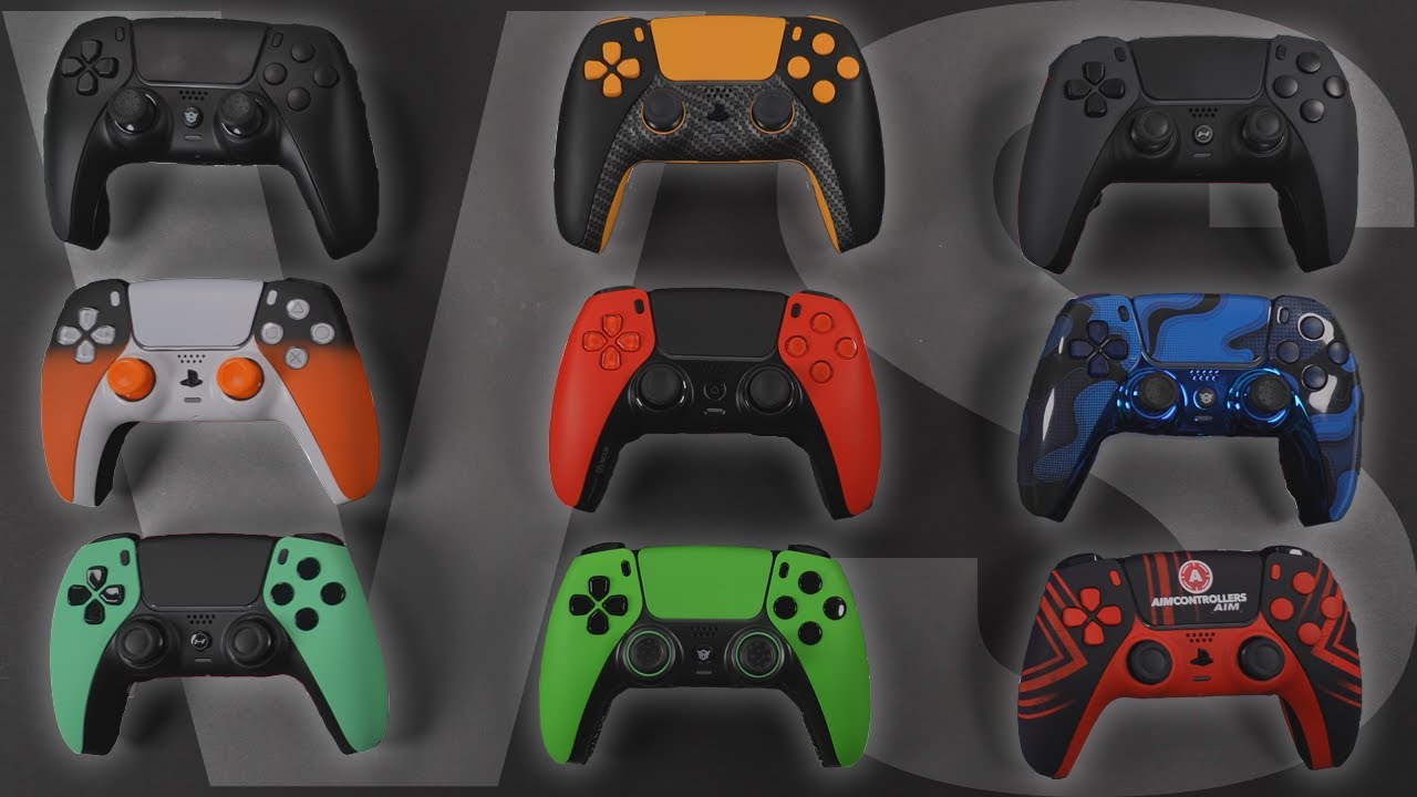 Сравнение контроллеров DualSense от Scuf, Battle Beaver, Aim, Hypr и HexGaming