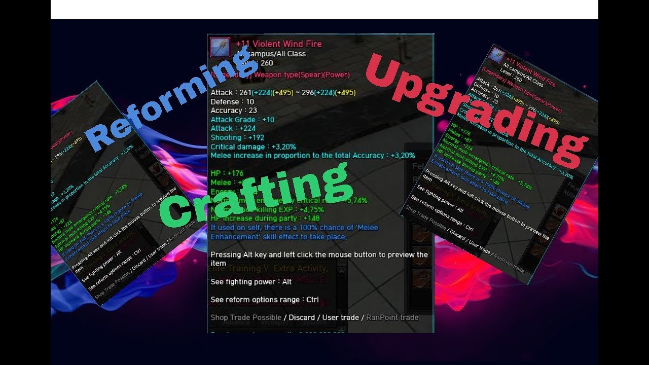 Ran Online GS Crafting/Upgrading/Reforming(Violent Wind Fire) Fela-GG #78