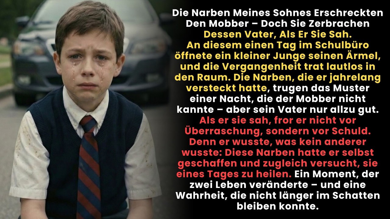 Dies ist Die Narben Meines Sohnes Erschreckten Den Mobber Doch Sie Zerbrachen Dessen Vater