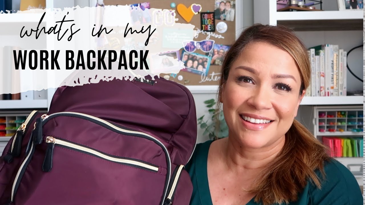 WHAT'S IN MY WORK BACKPACK!