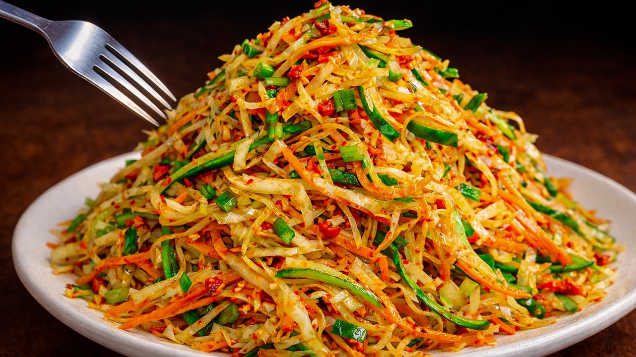 Cabbage with Cucumber is better than meat! Simple, Easy and delicious dinner! Cabbage recipes