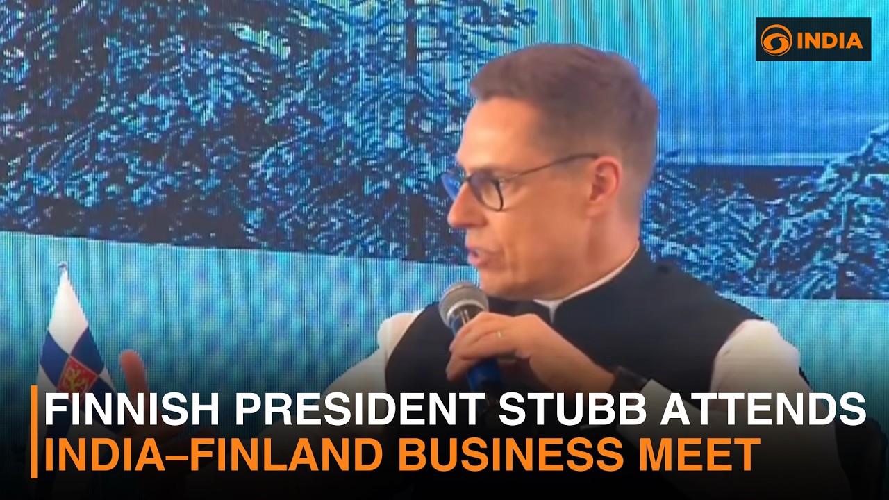 Finnish President Alexander Stubb attends India–Finland business meet in Mumbai