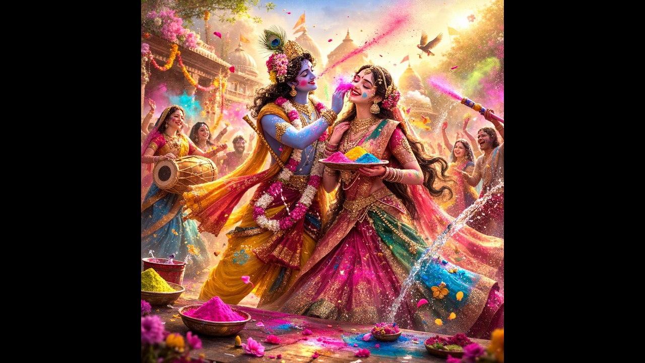 होरी खेलें राधा-श्याम | बरसाने की होली | Hori Khelen Radha Shyam - Bhaktigram Melody