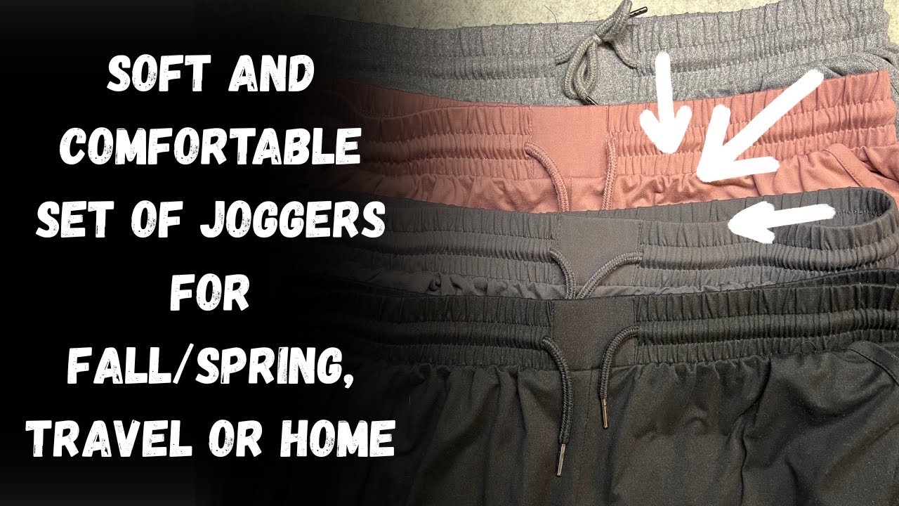 Soft and comfortable set of joggers for fall, travel, home!