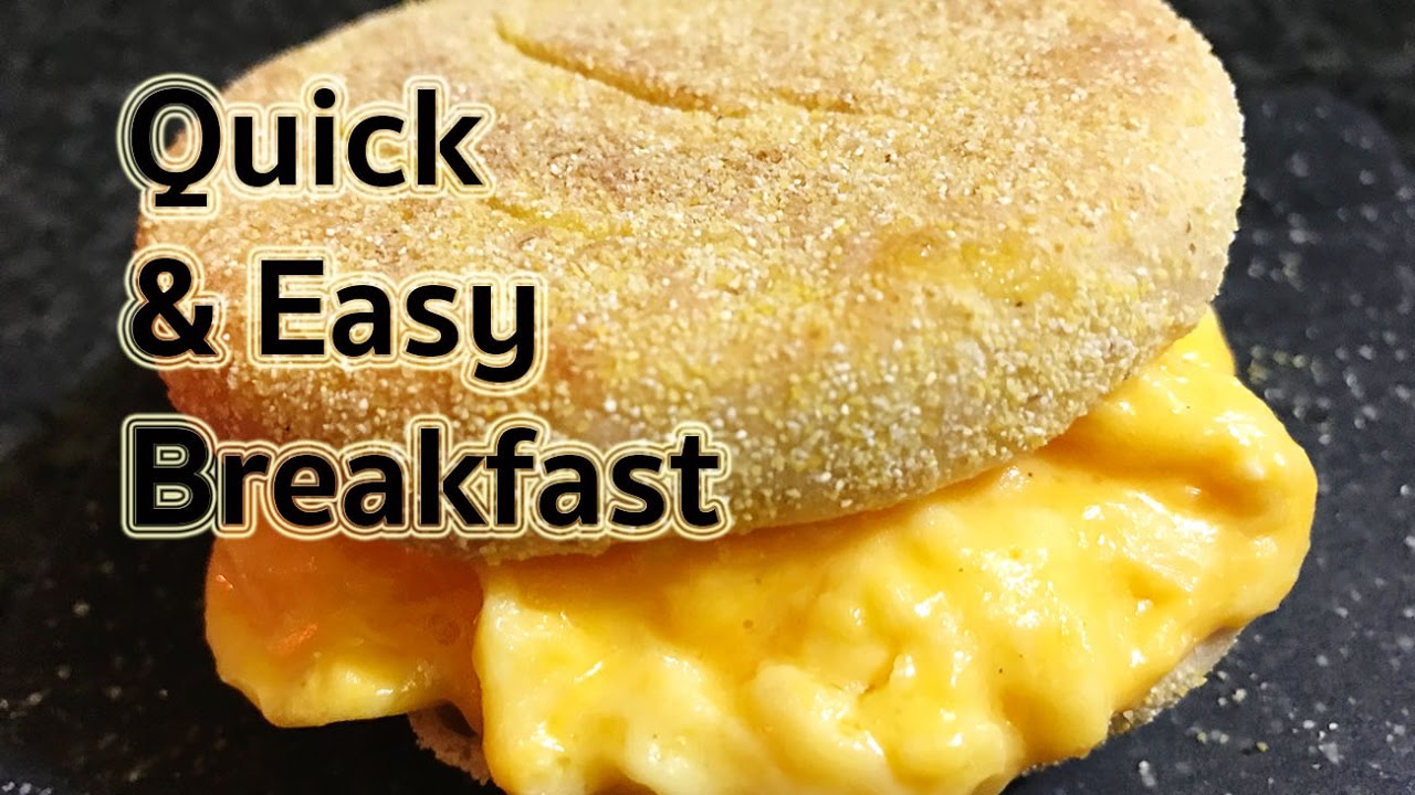 Egg ,Cheese and English Muffin for Breakfast B4