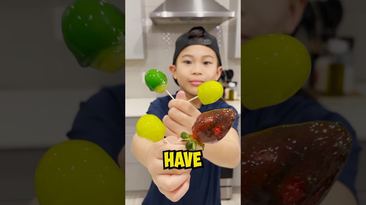 Jolly Rancher Fruits 🍉 Tanghulu Homemade Snack! #shorts #food #kavenadventures