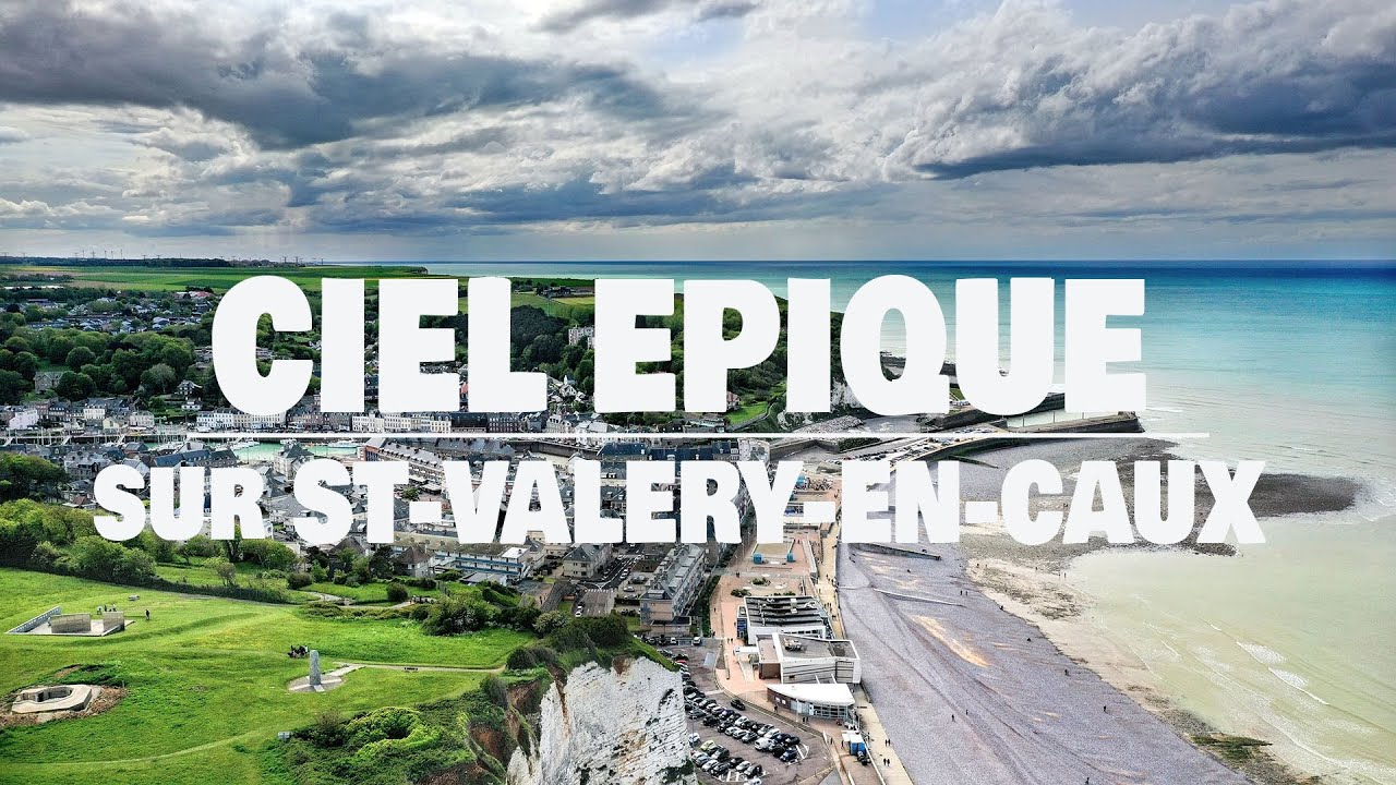 Drone : ciel épique sur Saint-Valery-en-Caux