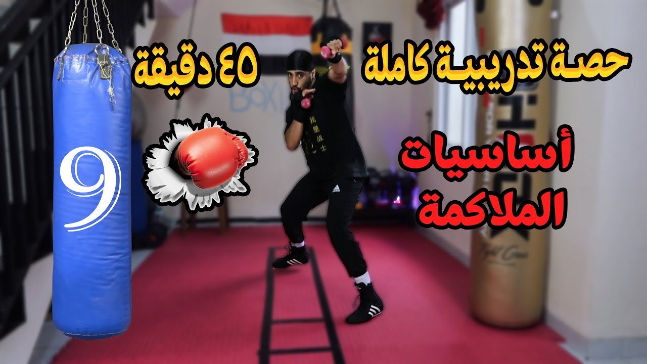 تعلم الملاكمة من البيت - حصة تدريبية كاملة (45 دقيقة)