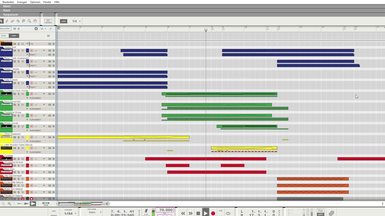 Propellerhead Reason 10 Challenge (Mucrafta - Orchestral Demo)