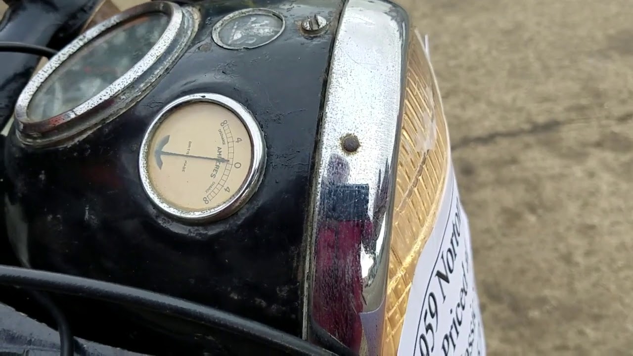 1959 Norton 19S 600cc at Andy Tiernans #07578NRT