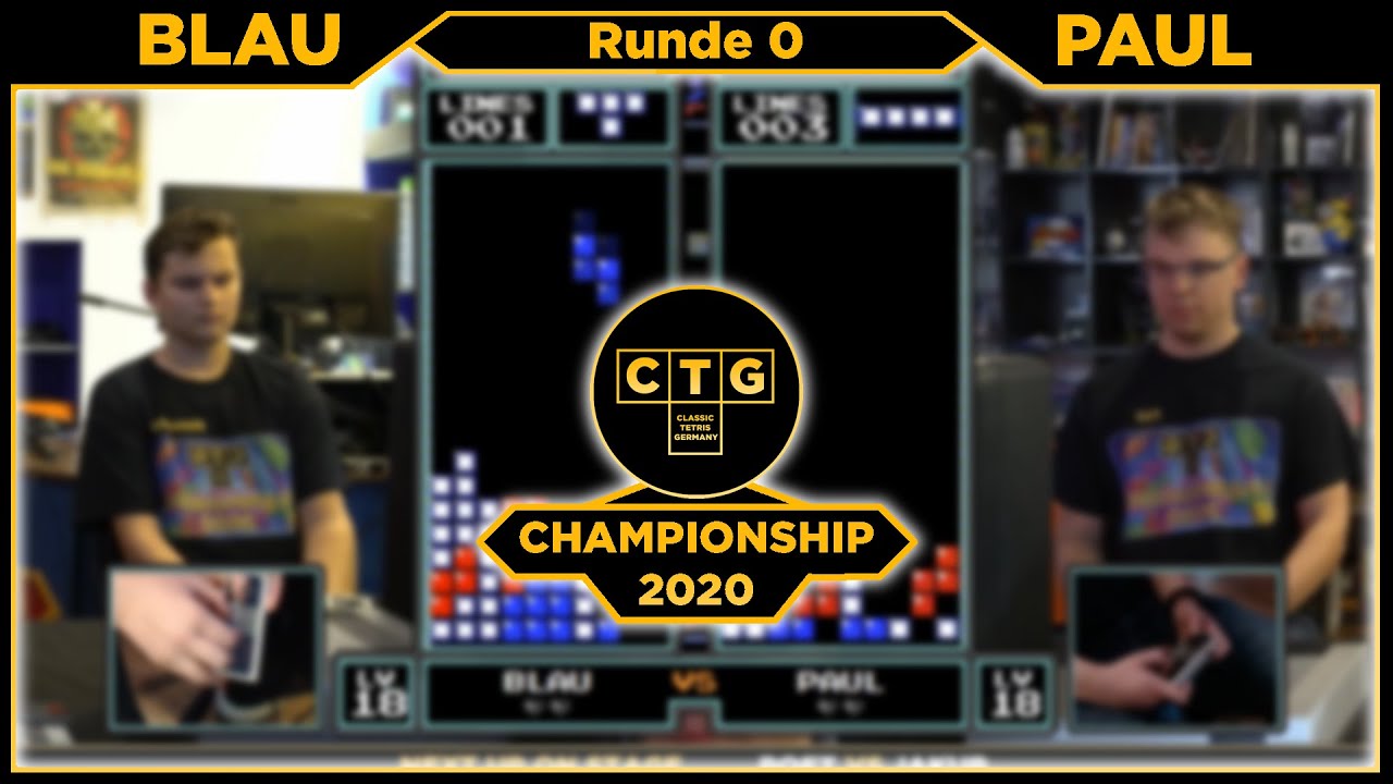 CTGC 2020 - Round 0 (Blauwalbube vs. Paul) - Classic Tetris Germany Championship 2020 - Runde 0
